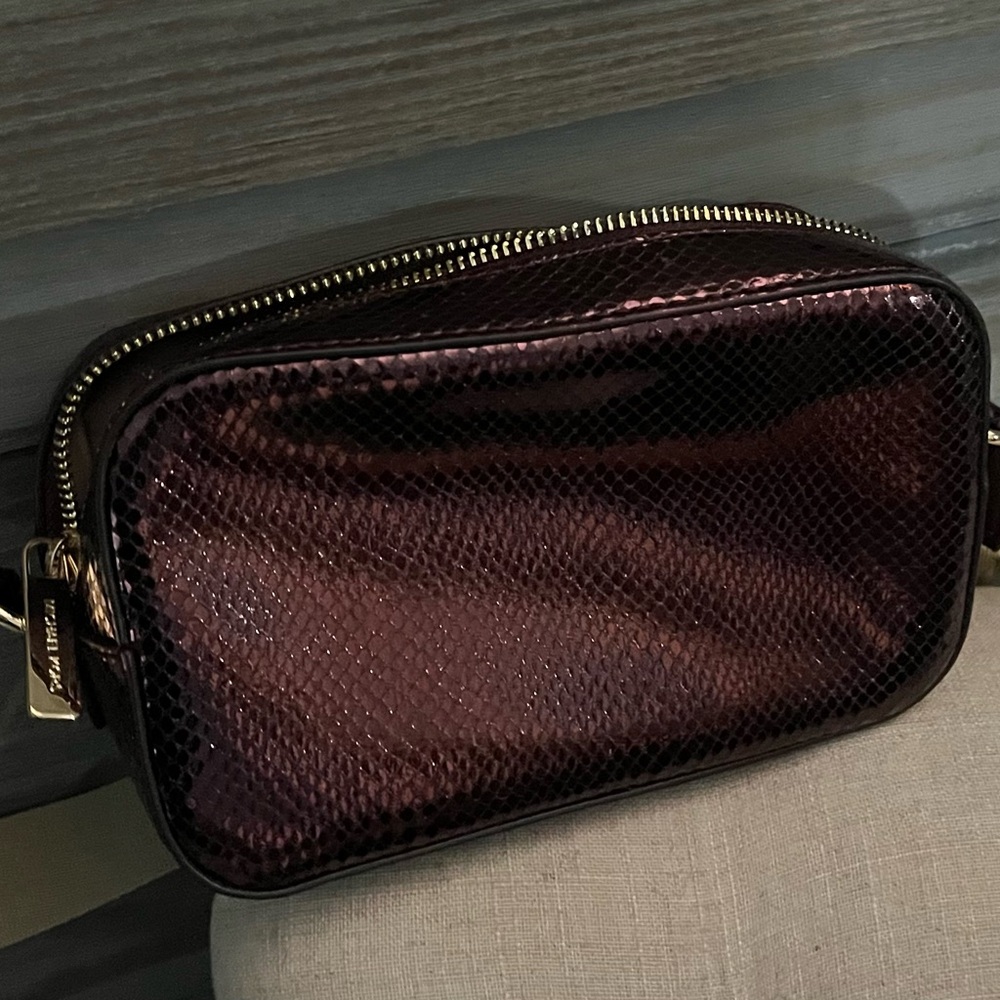 Michael Kors Shimmering Burgundy Crossbody Bag - Picture 3 of 12